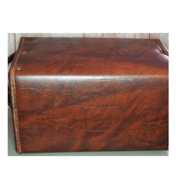 Vintage Yashica Camera Bag Leather Like Covering Snap Close - Picture 4 of 5